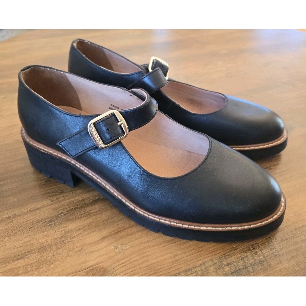 Office London Women's Mary Jane Shoes Vegan Leather EU40/US9-9.5 Black